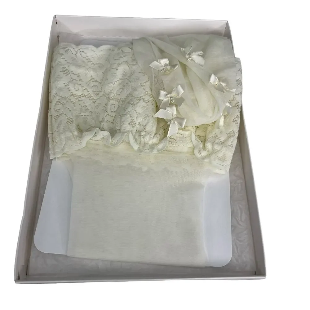 Wedding Stockings GATTA BellaDonna Size 1-2 XS/S Off White New